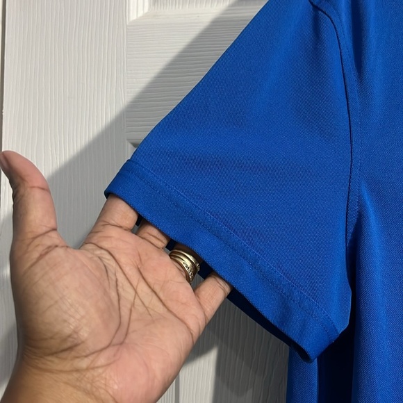 Nautica Polo Shirt Men’s. Size Medium. Blue Tech Pique. - Picture 5 of 9